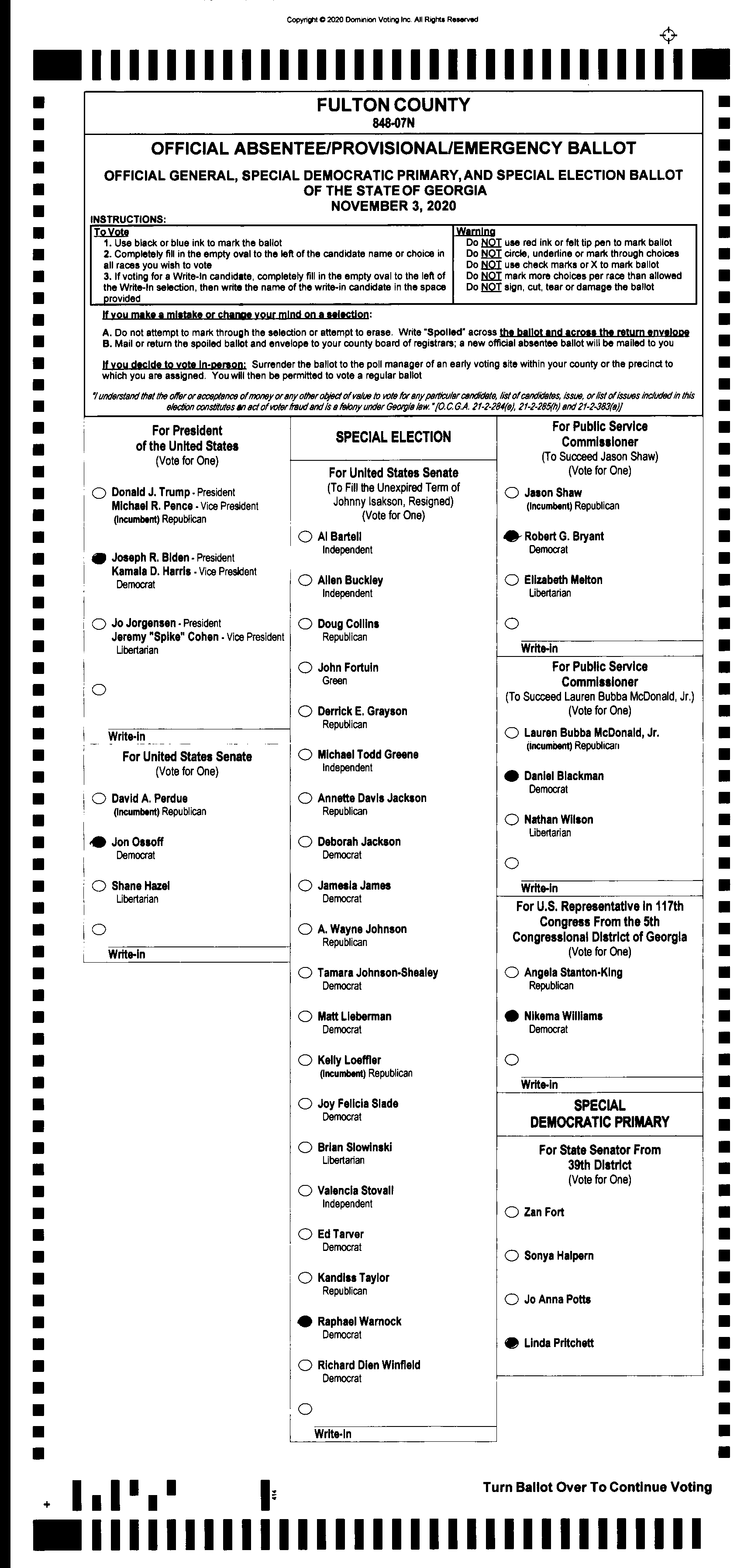 Doubled Ballot